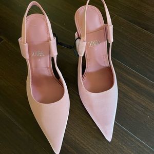 Brand new with tags Zara pink heels